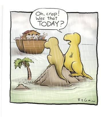Dinosaurs: Oh crap, was that today?